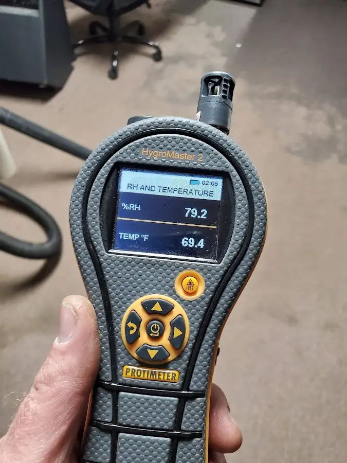 Moisture meter humidity assessment for Fire & Smoke Damage Restoration in Eunice